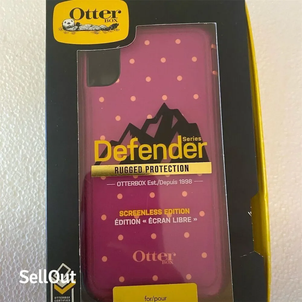 OtterBox Defender Case for iPhone X Pink with Holster